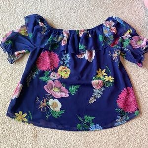 NewYork and Company - Sweet Pea - Floral Blouse
